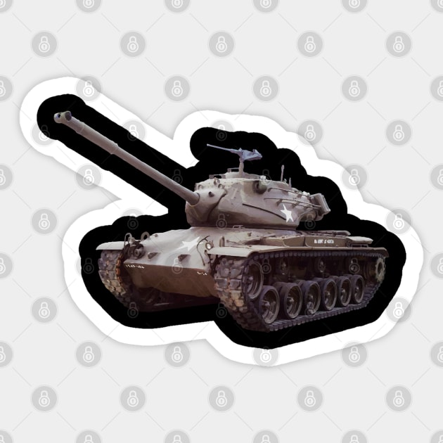 M47 Patton Tank American Army Cold War Tanks Sticker by Battlefields